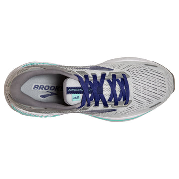 Brooks Womens Adrenaline GTS 22 Running Shoes - Grey/Rose/Black