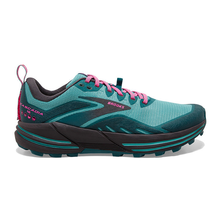 Brooks Cascadia Women's Trail Running Shoes Black Pink Size 10 B (Medium)  Used