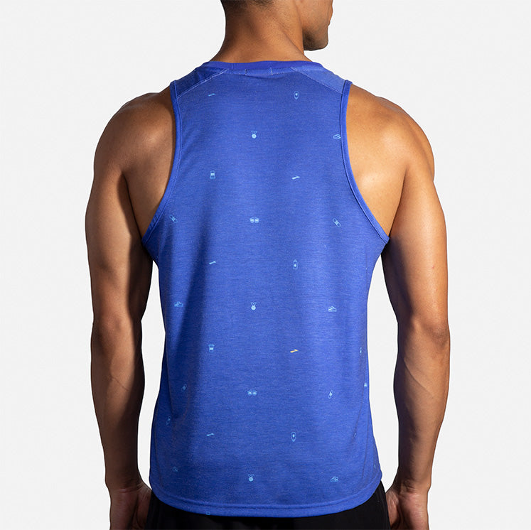 Distance Graphic Tank Men's running tanks